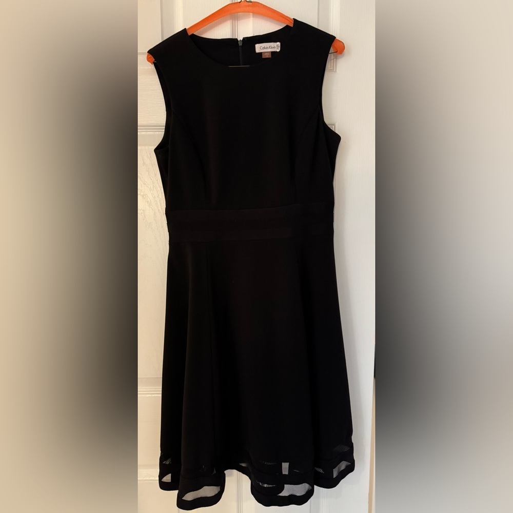Calvin Klein Classic Black Strapless Dress